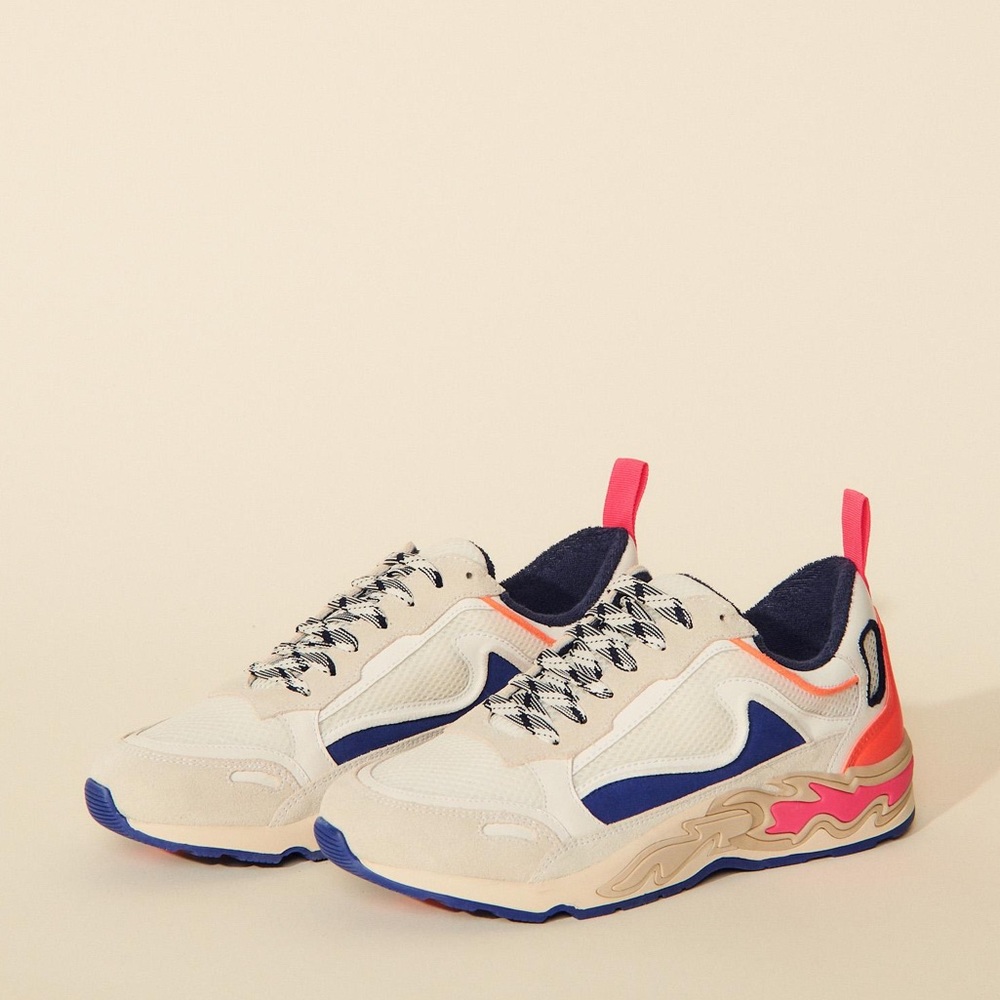 NWT Iconic Flame Sneaker by Sandro with Box and Dust Bag